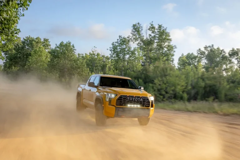 2027 Toyota Tundra Hybrid TRD Pro exterior front view angle