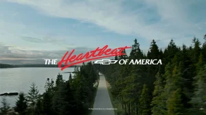 A modern Chevrolet vehicle showcasing the revived Heartbeat of America ad campaign.
