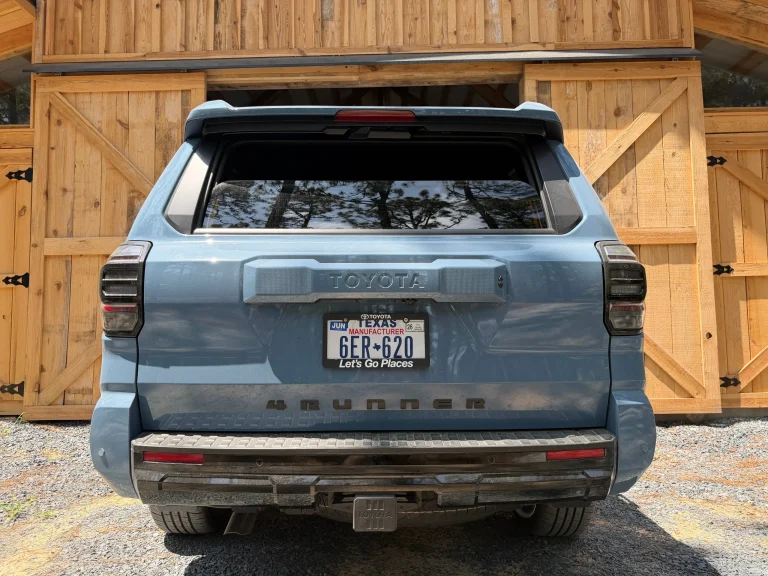 A Toyota 4Runner showing its signature power roll-down rear window
