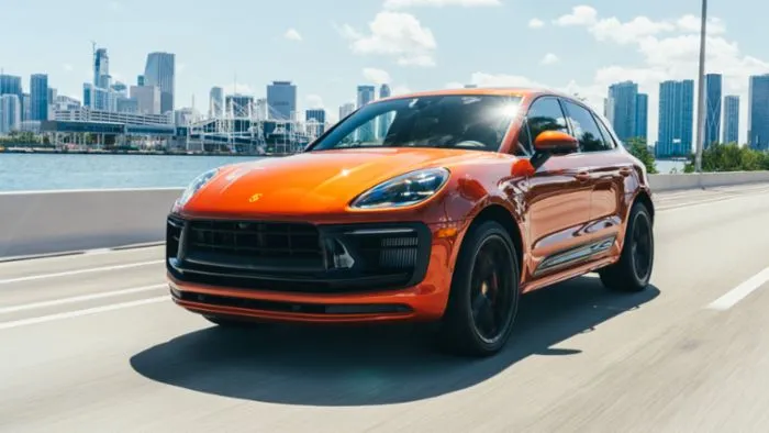 The 2026 Porsche Macan SUV highlighting its award-winning design and performance features.