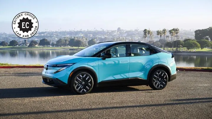 The redesigned 2026 Nissan LEAF electric vehicle showcasing its modern exterior style.