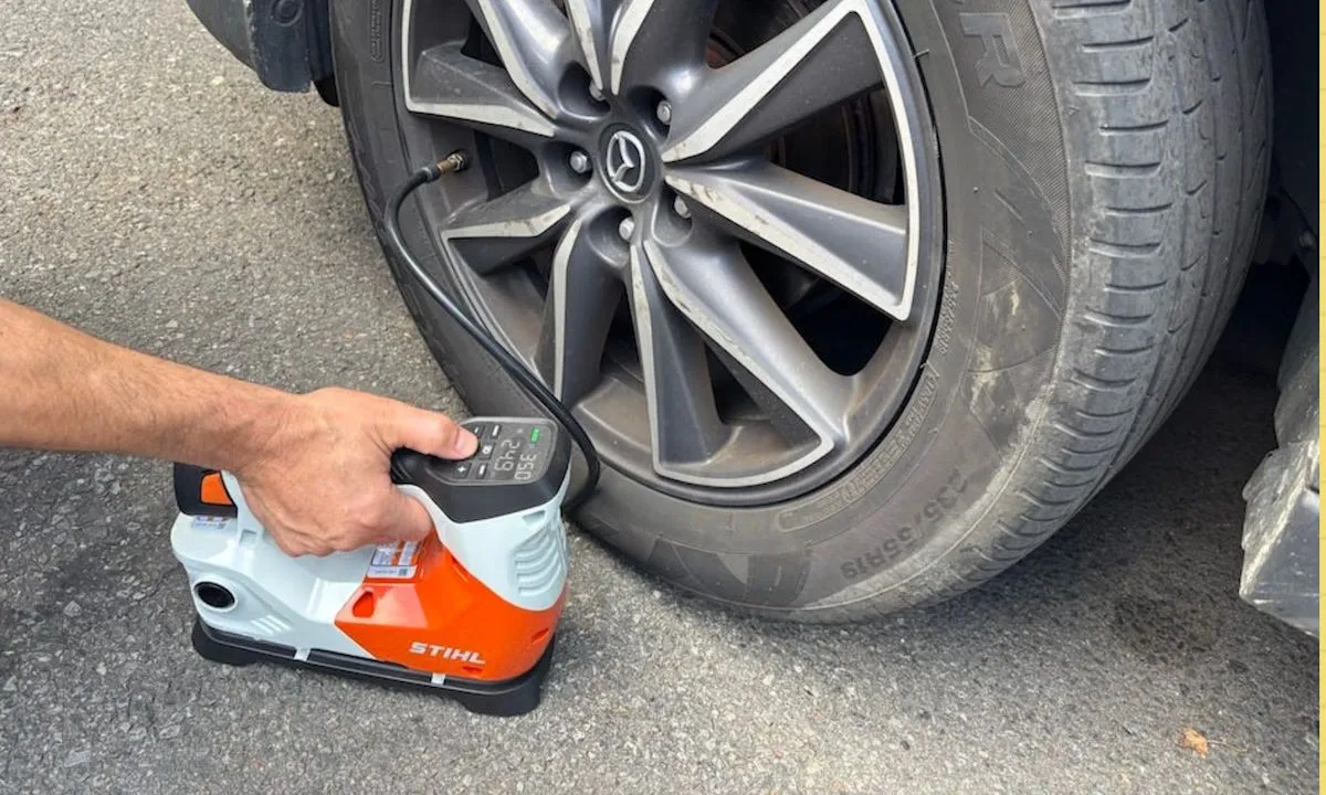 A lineup of portable tire inflators and cordless air compressors for automotive emergency preparedness
