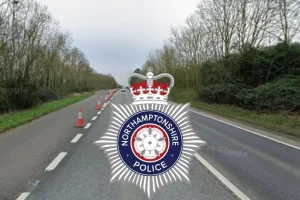 A45 road near Raunds location where police are appealing for witnesses after a robbery.