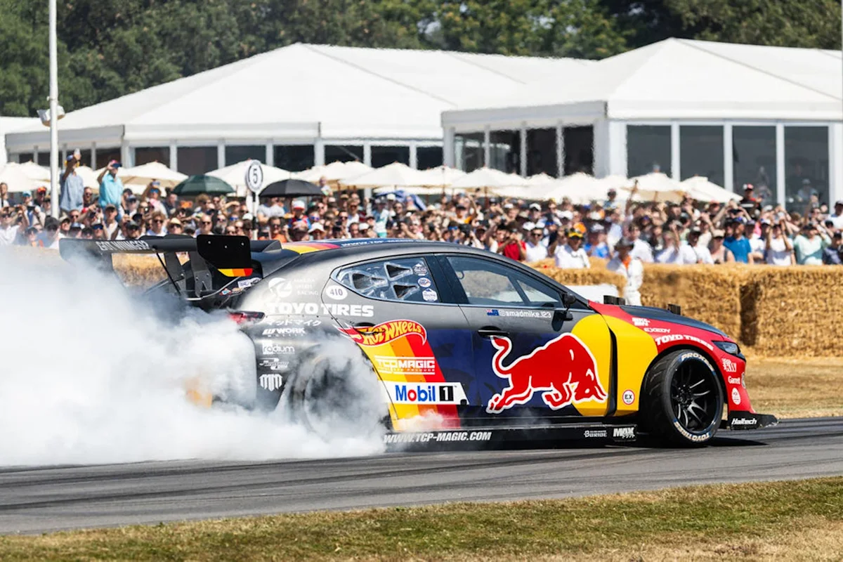 Classic racing cars lined up at the 2026 Goodwood Festival of Speed