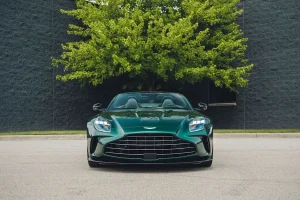 The sleek exterior of the 2026 Aston Martin Vantage S Roadster highlighting its aerodynamic design