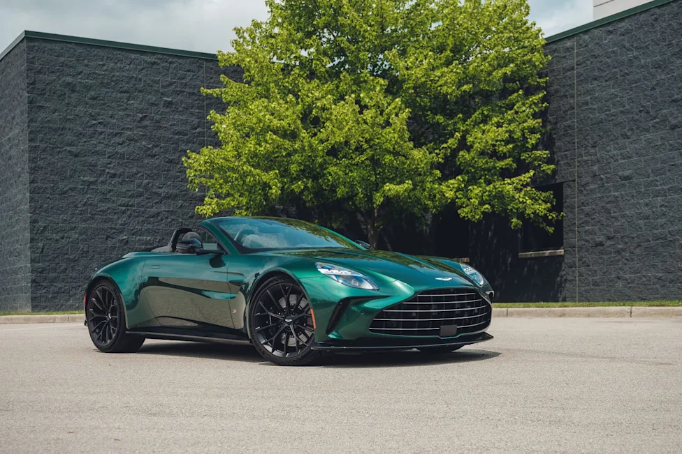 The sleek exterior of the 2026 Aston Martin Vantage S Roadster highlighting its aerodynamic design