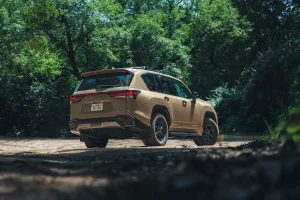 Exterior front view of the 2026 Lexus LX700h Overtrail luxury off-road SUV