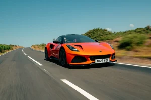 Exterior view of the 2027 Lotus Emira 420 Sport sports car