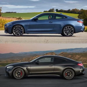 Mercedes-AMG CLE 53 vs. BMW 4 Series Coupe: Photo Comparison