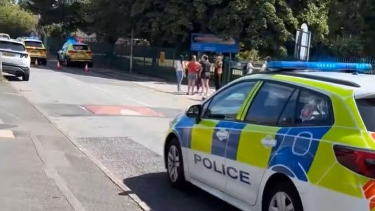 Emergency services response following a road traffic collision in Dukinfield