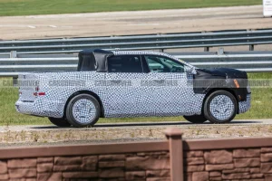 Ford electric truck prototype undergoing testing in Michigan