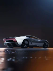 Modern concept render of the Jaguar XJ220 redesigned by Ian Callum