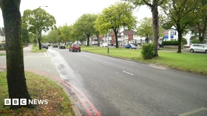 Police investigation scene on Stratford Road in Birmingham