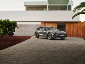 The 2028 Audi A6 Allroad parked on a scenic road