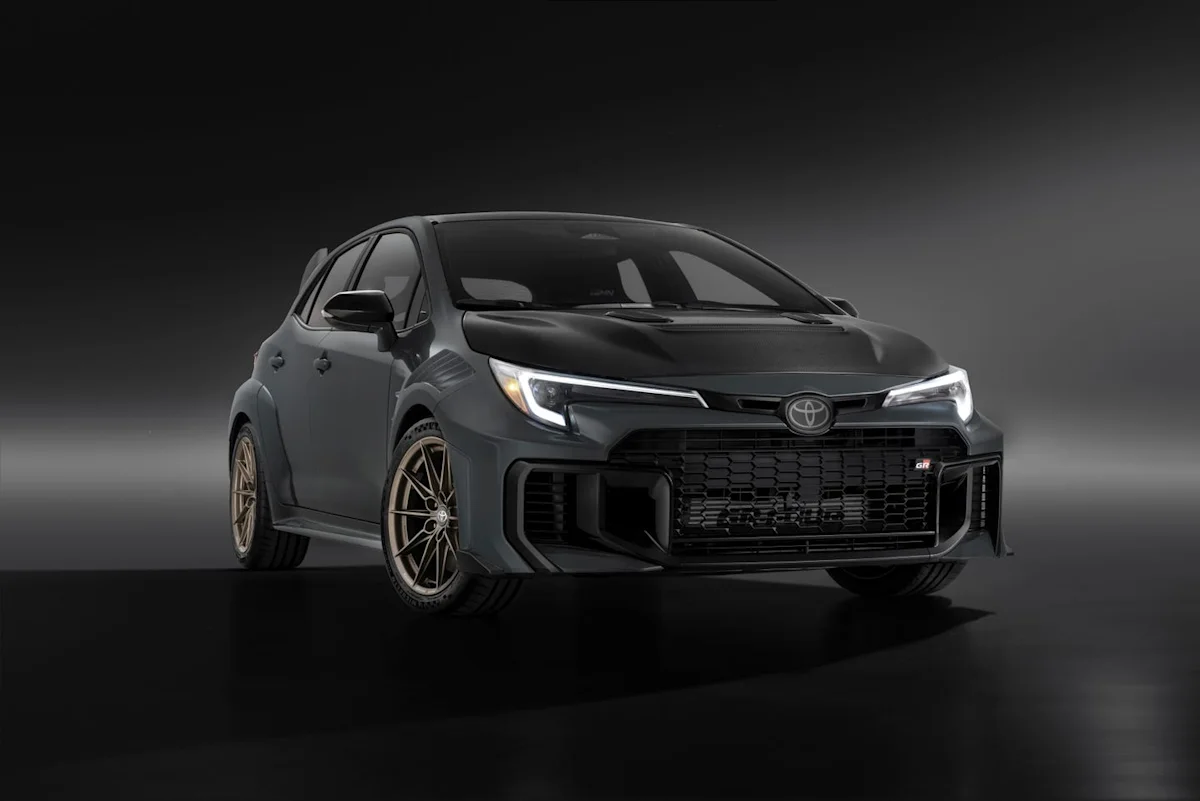 2026 Toyota GRMN Corolla track hatchback on circuit