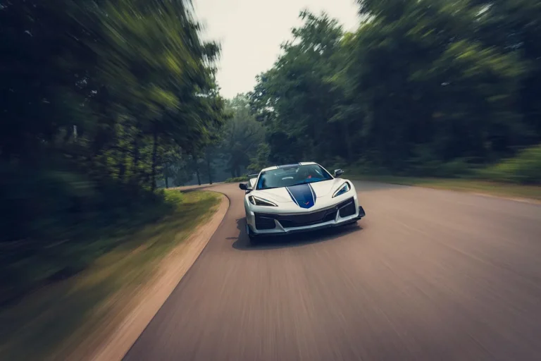 Exterior profile of the 2027 Chevrolet Corvette Grand Sport showing its widebody stance and forged aluminum wheels