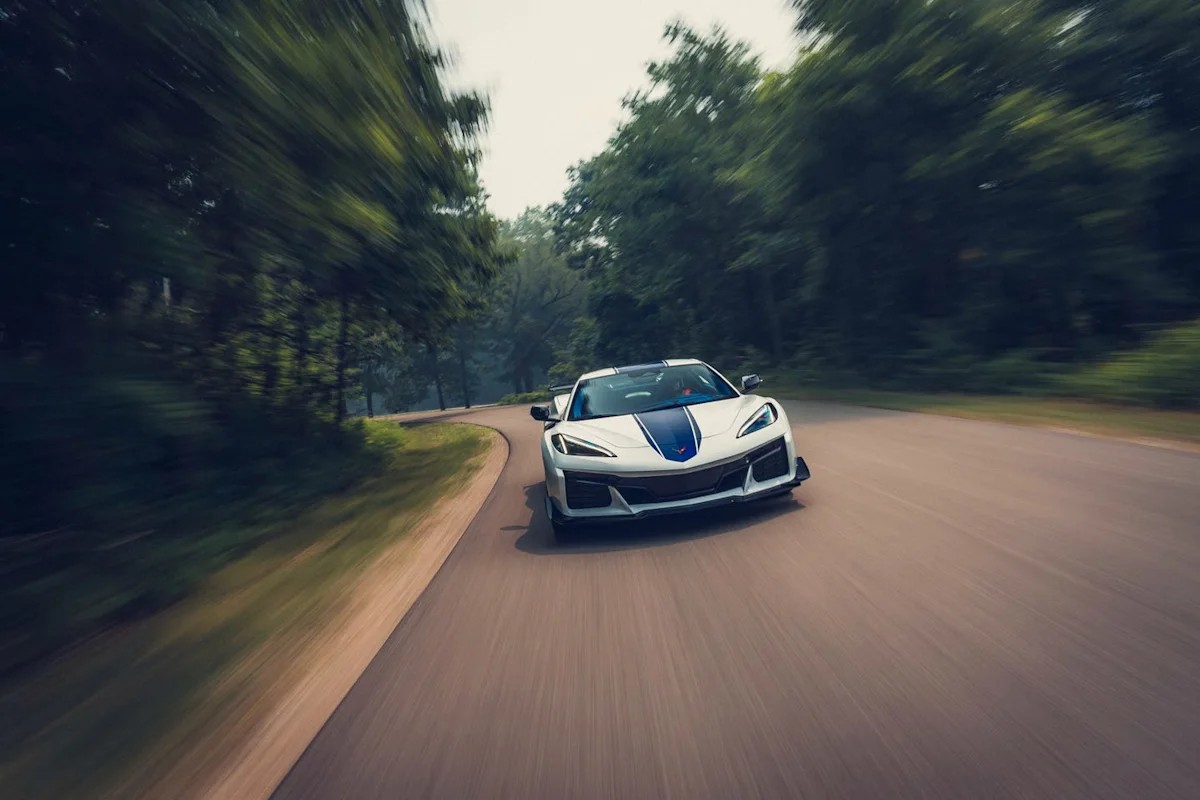 Exterior profile of the 2027 Chevrolet Corvette Grand Sport showing its widebody stance and forged aluminum wheels