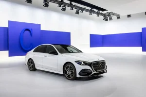 Exterior profile view of the 2027 Mercedes-Benz C-Class sedan