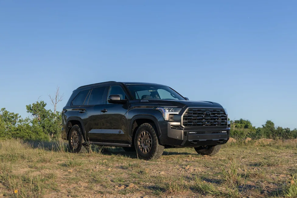 Exterior view of the 2027 Toyota Sequoia Trailhunter showcasing rugged SUV design