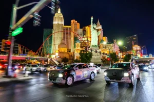 Ford Fathom electric truck prototype undergoing hot weather testing in Las Vegas