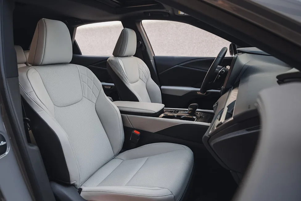 Interior layout and dashboard of the 2026 Lexus RX350h F Sport
