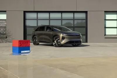 Lucid Gravity SUV and Lucid Air Sedan highlighting award-winning electric vehicle design
