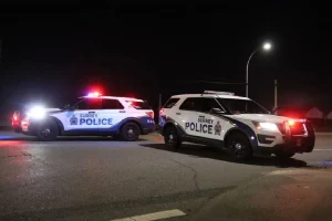 Surrey Police Service officers responding to an incident involving a vehicle stopped in Surrey
