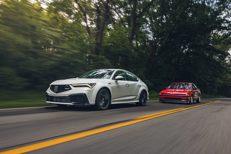 The 2024 Acura Integra Type S in Platinum White Pearl finish