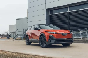 The 2027 Subaru Solterra electric SUV showcasing its design