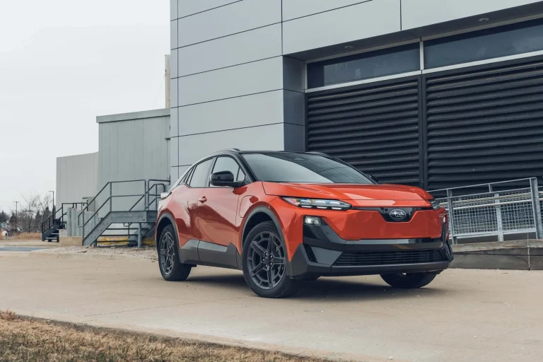 The 2027 Subaru Solterra electric SUV showcasing its design