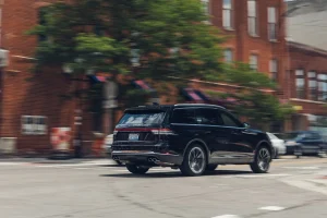The exterior profile of the 2026 Lincoln Aviator Reserve SUV