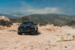Toyota Tacoma pickup truck being manufactured in San Antonio Texas