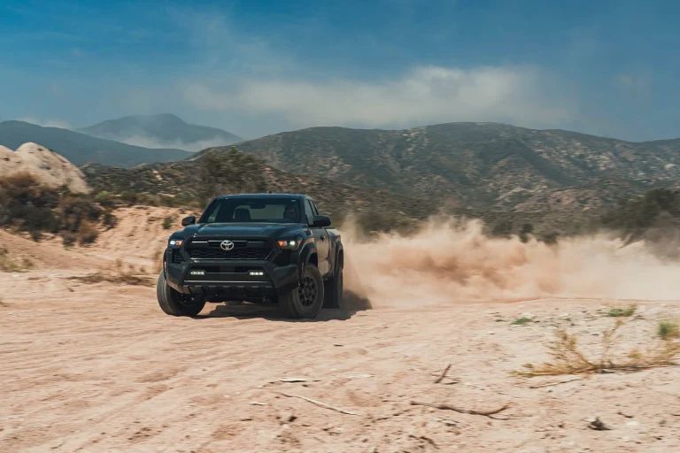 Toyota Tacoma pickup truck being manufactured in San Antonio Texas