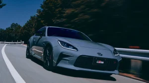 Updated Toyota GR86 sports car showcasing refined performance features