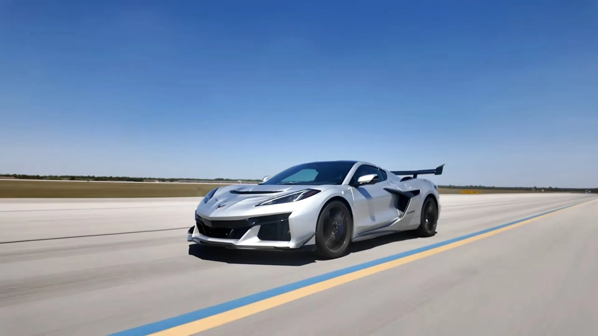Chevrolet Corvette ZR1X and Lucid Air Sapphire high performance braking and acceleration trial