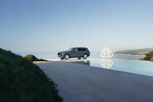 Front exterior view of the 2027 Mercedes-Maybach GLS680 ultra-luxury SUV with illuminated grille.