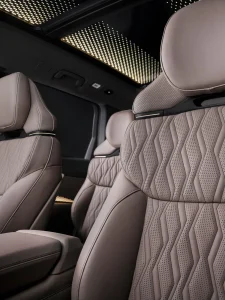 Interior dashboard view of the 2027 Audi Q9 featuring display screens