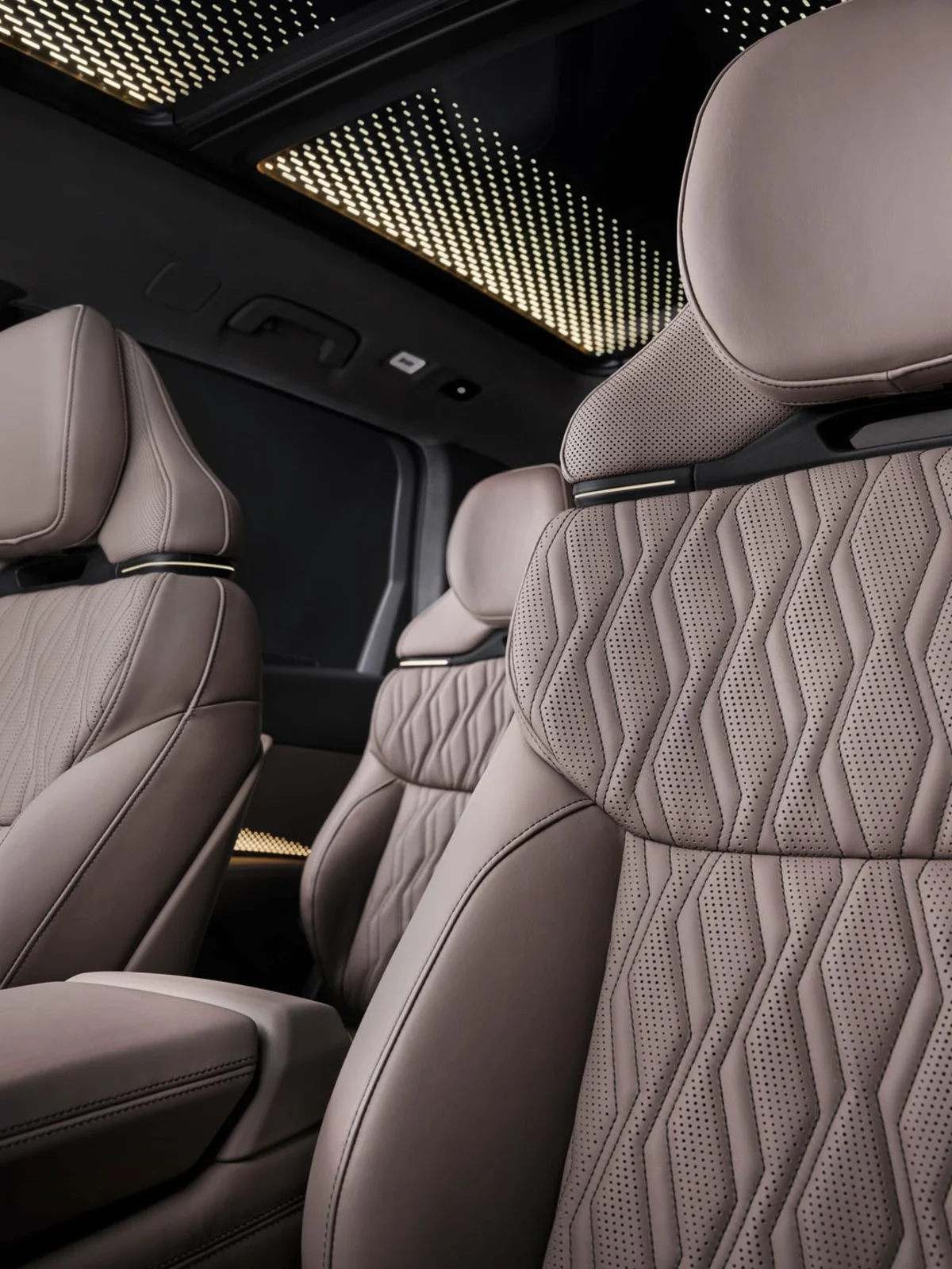Interior dashboard view of the 2027 Audi Q9 featuring display screens