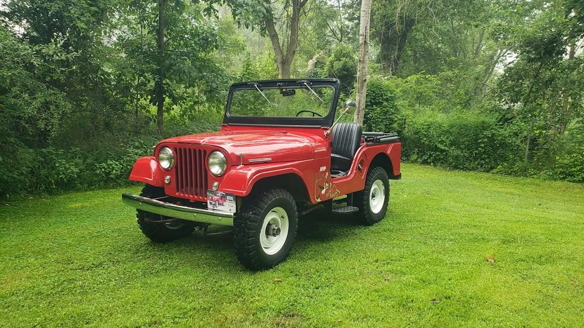 Red 1964 Jeep CJ-5A Tuxedo Park classic utility vehicle