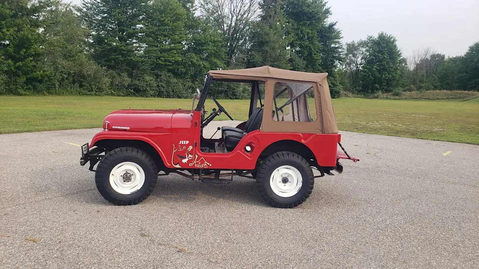 Red 1964 Jeep CJ-5A Tuxedo Park classic utility vehicle