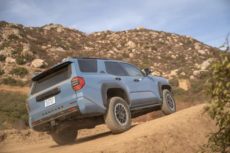Toyota 4Runner TRD Off-Road driving on an off-road trail