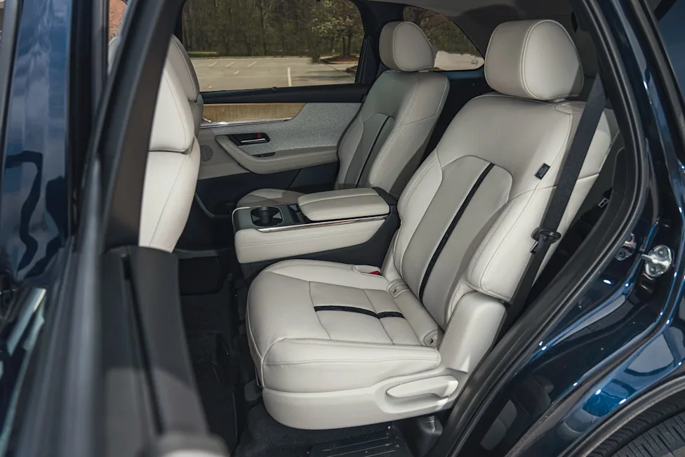 A side view of the premium Mazda CX-90 three-row SUV