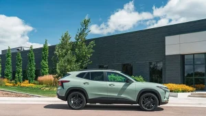 Chevrolet Trax compact SUV driving on the road